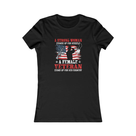 Women's Tee - Stand Up for Her Country
