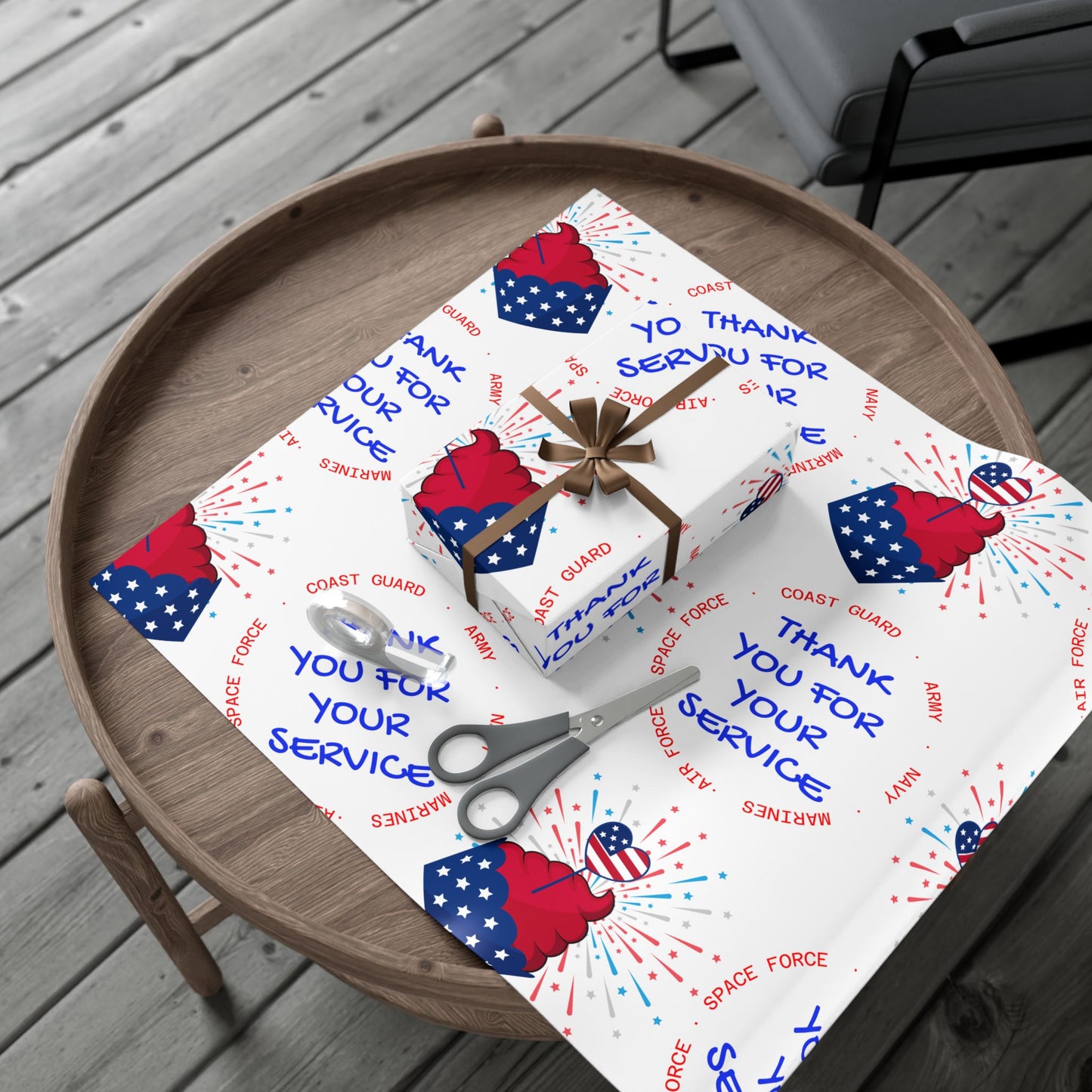 Wrapping Paper - Military Service Appreciation