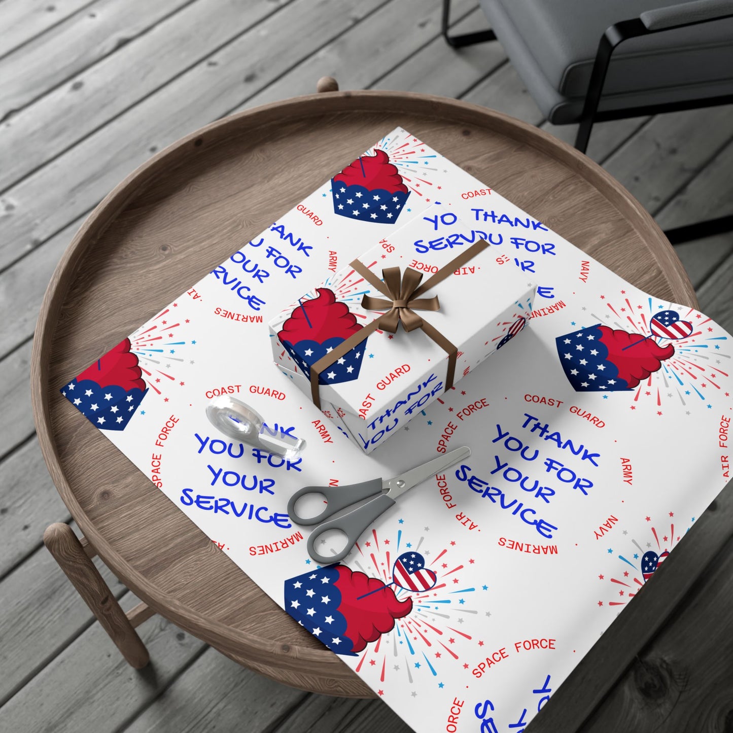 Wrapping Paper - Military Service Appreciation